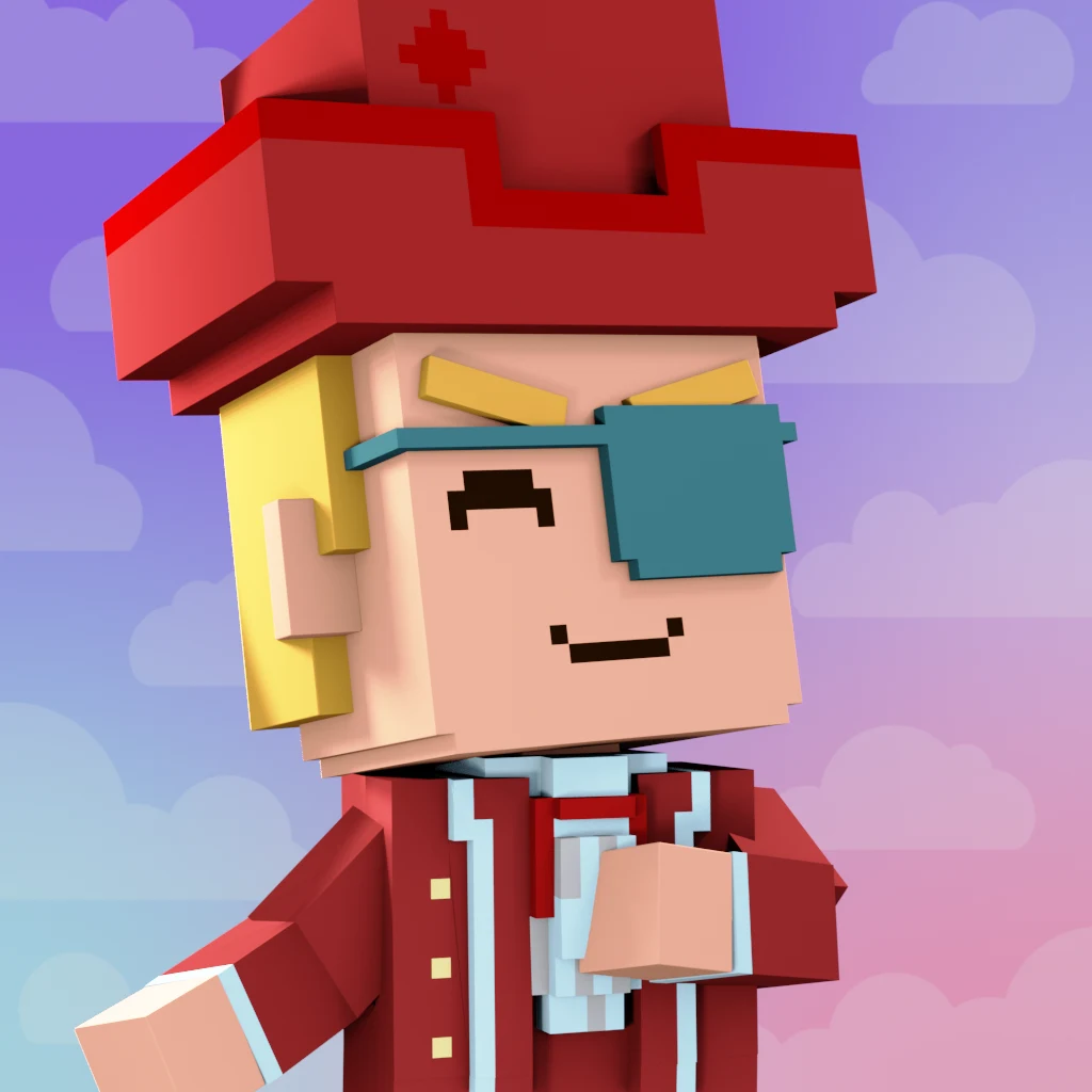 Pirate #5540 voxel render
