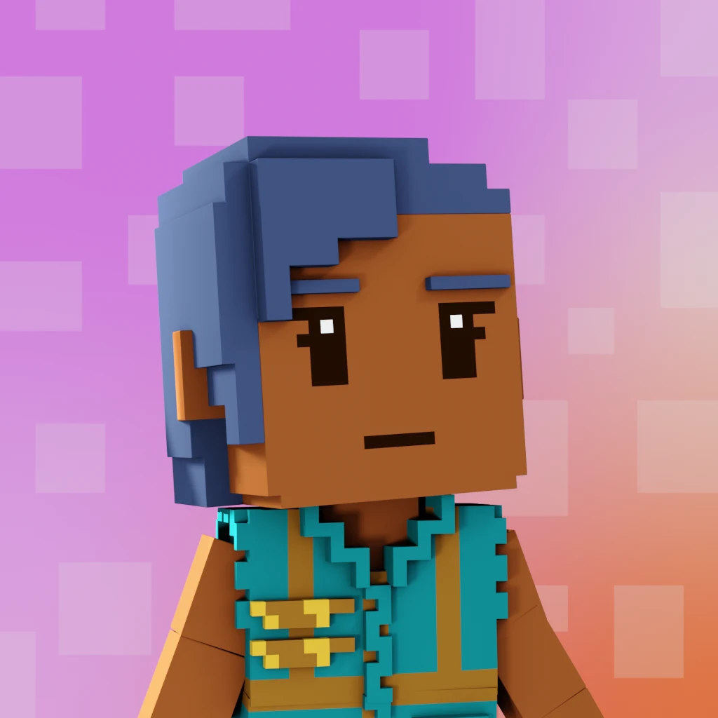 Pirate #5554 voxel render