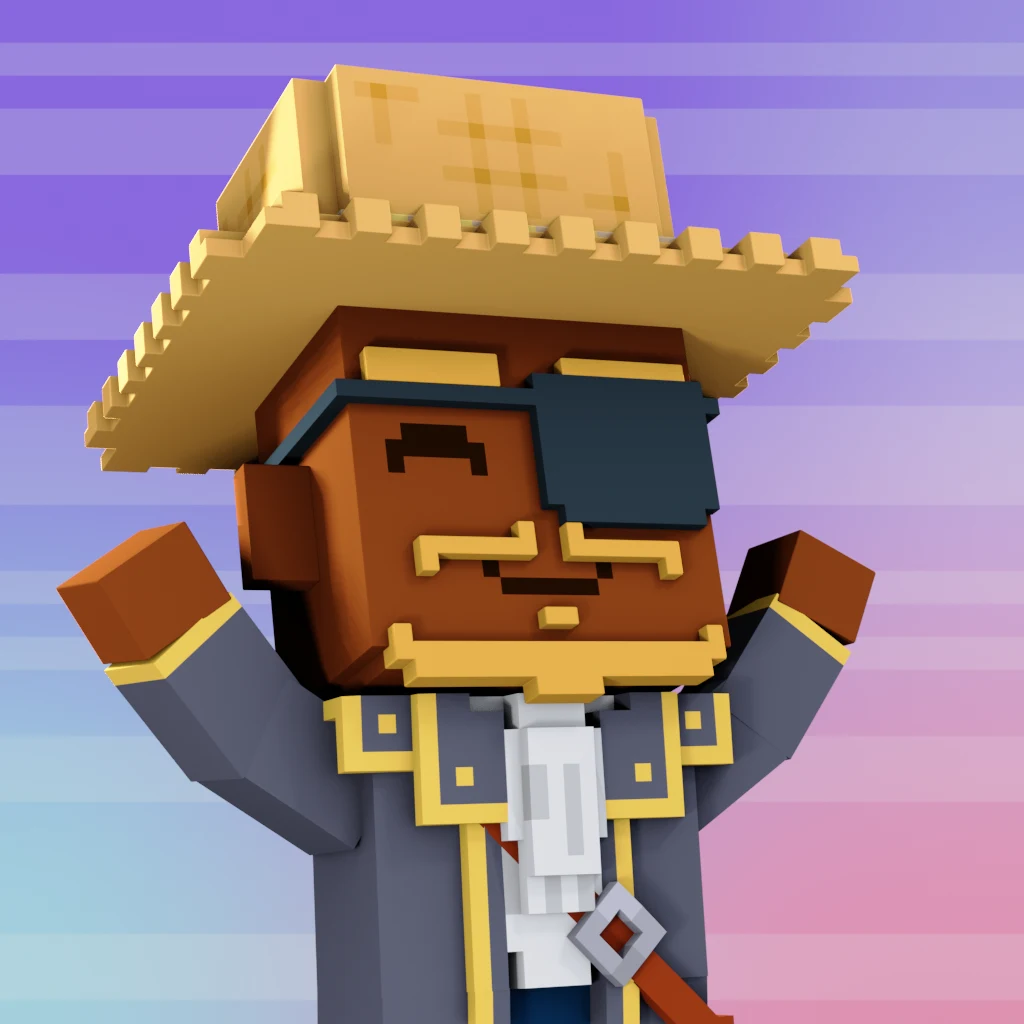 Pirate #5556 voxel render