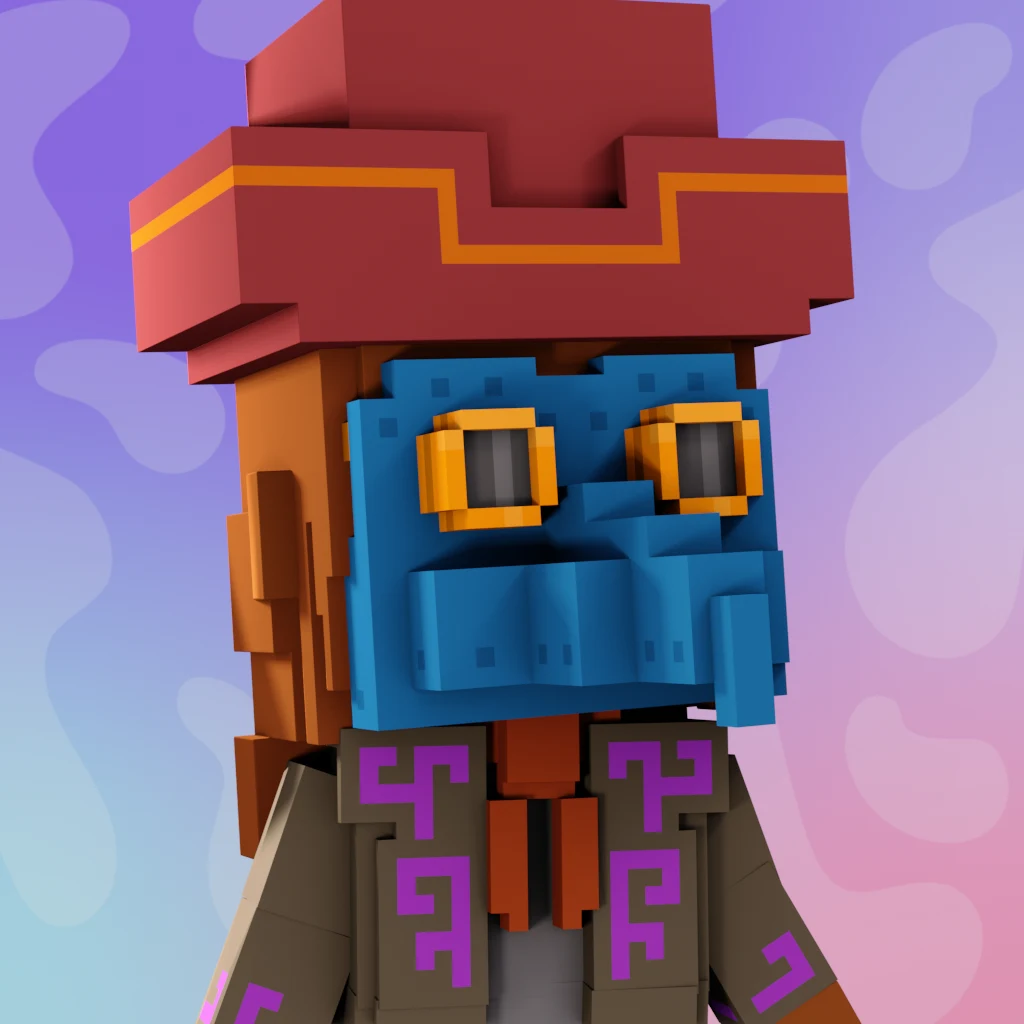 Pirate #5566 voxel render