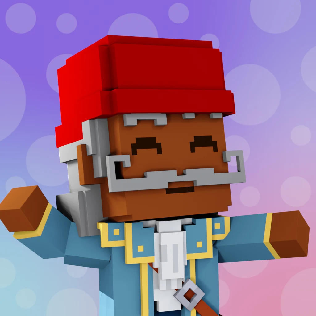 Pirate #5577 voxel render
