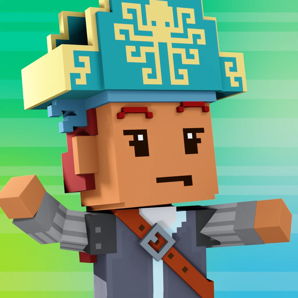 Pirate #5582 voxel render