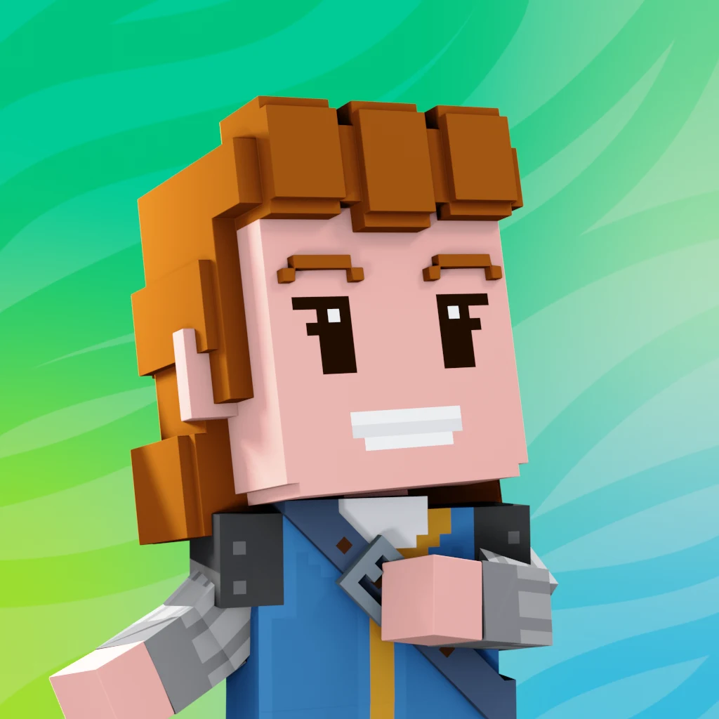 Pirate #5586 voxel render
