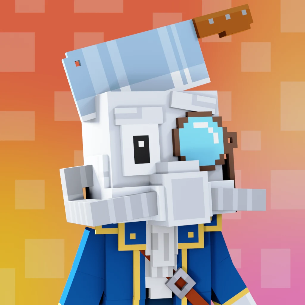 Pirate #5588 voxel render