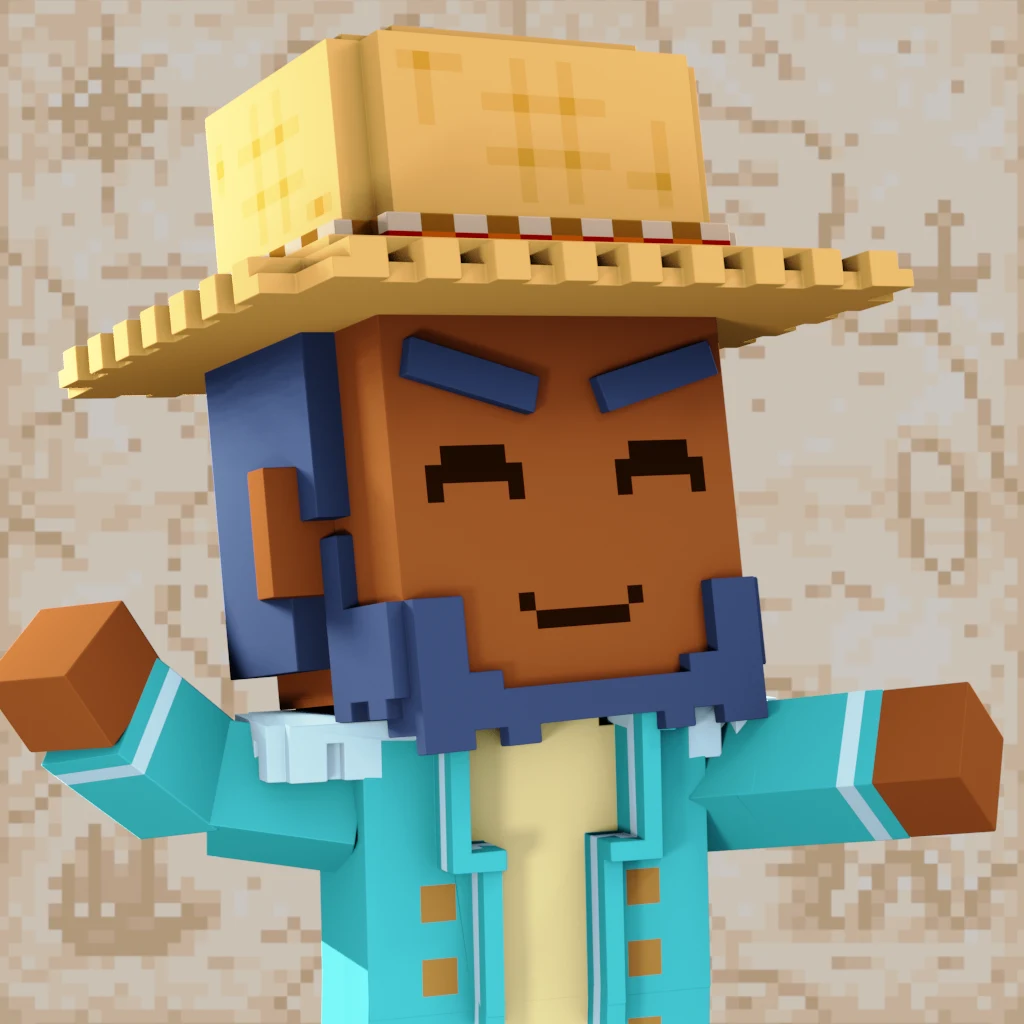 Pirate #5593 voxel render