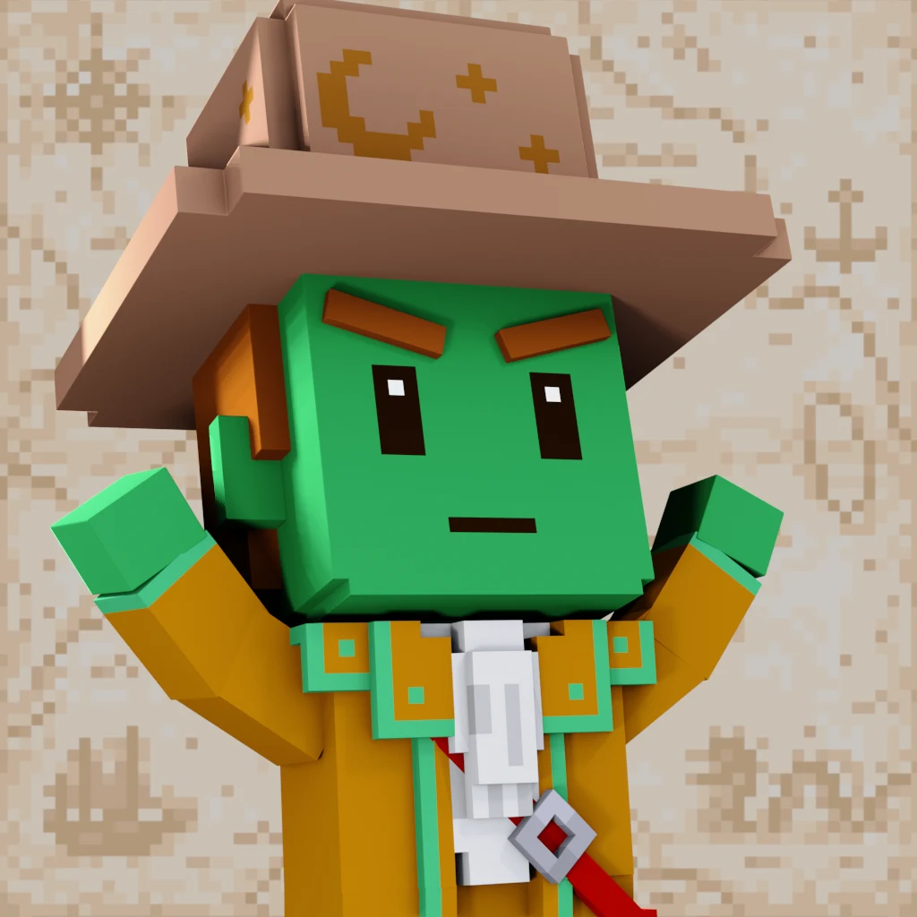 Pirate #5594 voxel render