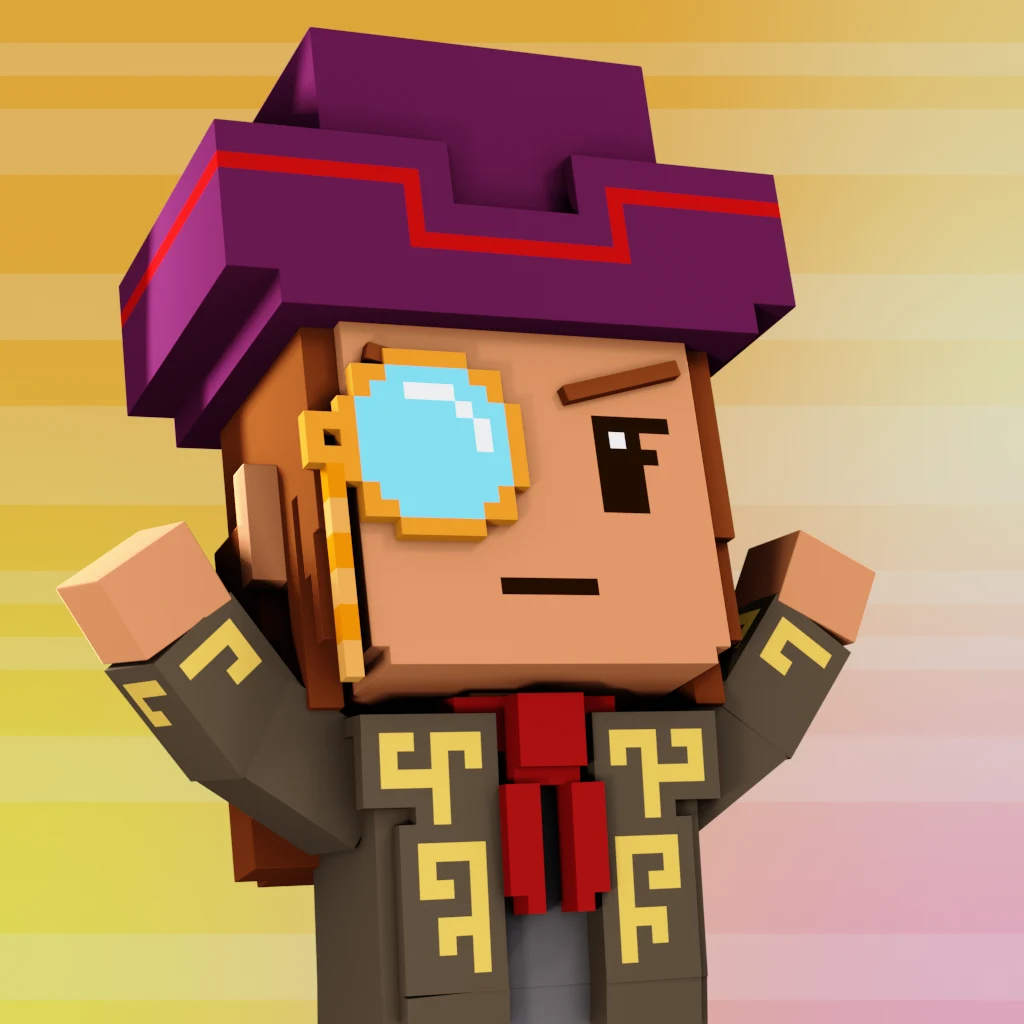 Pirate #5598 voxel render
