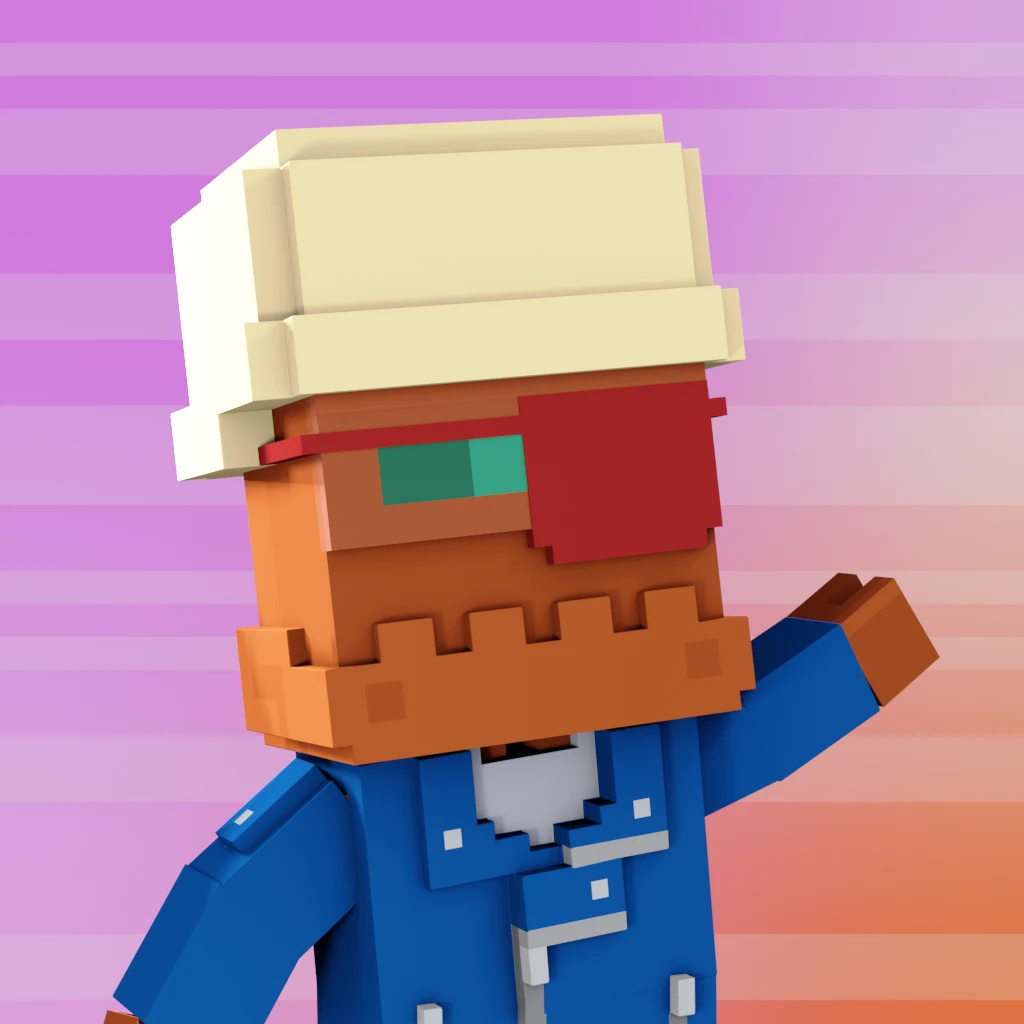 Pirate #5600 voxel render