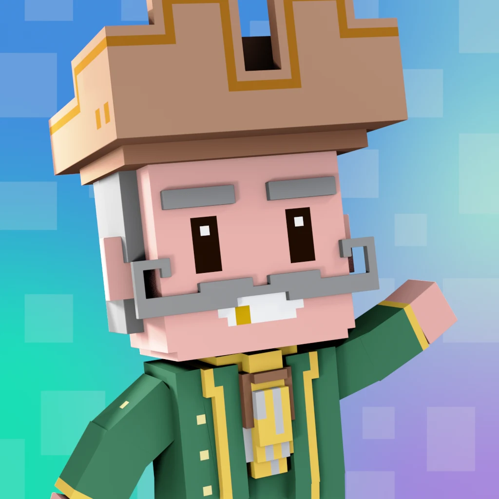 Pirate #5603 voxel render