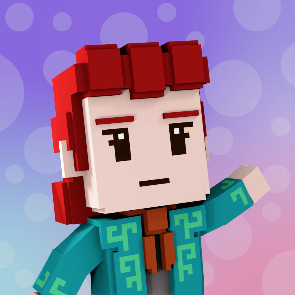 Pirate #5606 voxel render