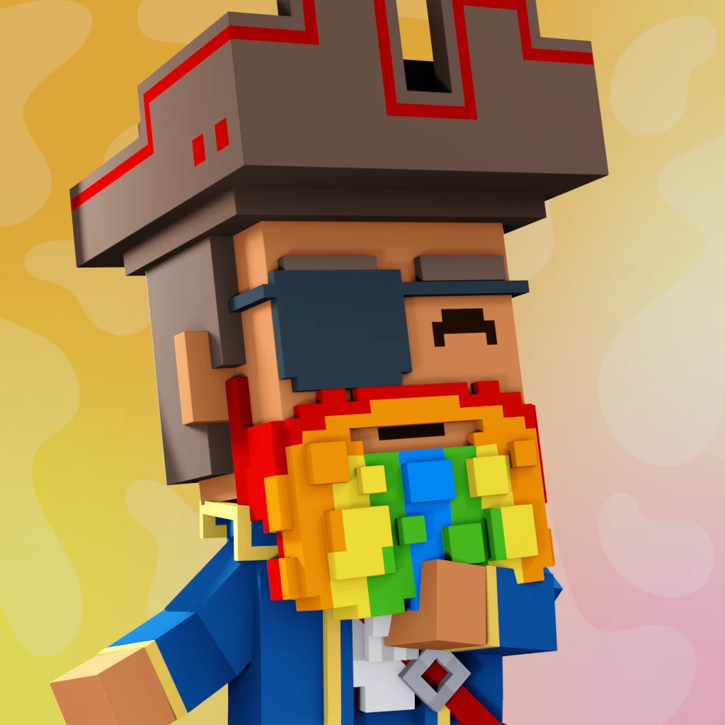 Pirate #5608 voxel render