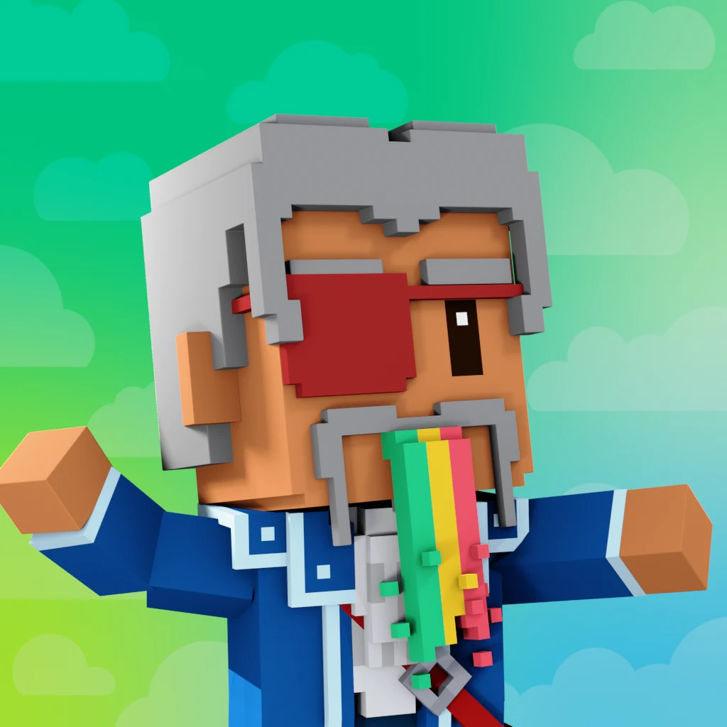 Pirate #5609 voxel render
