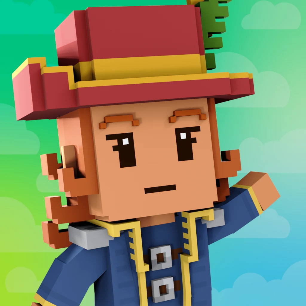 Pirate #5610 voxel render