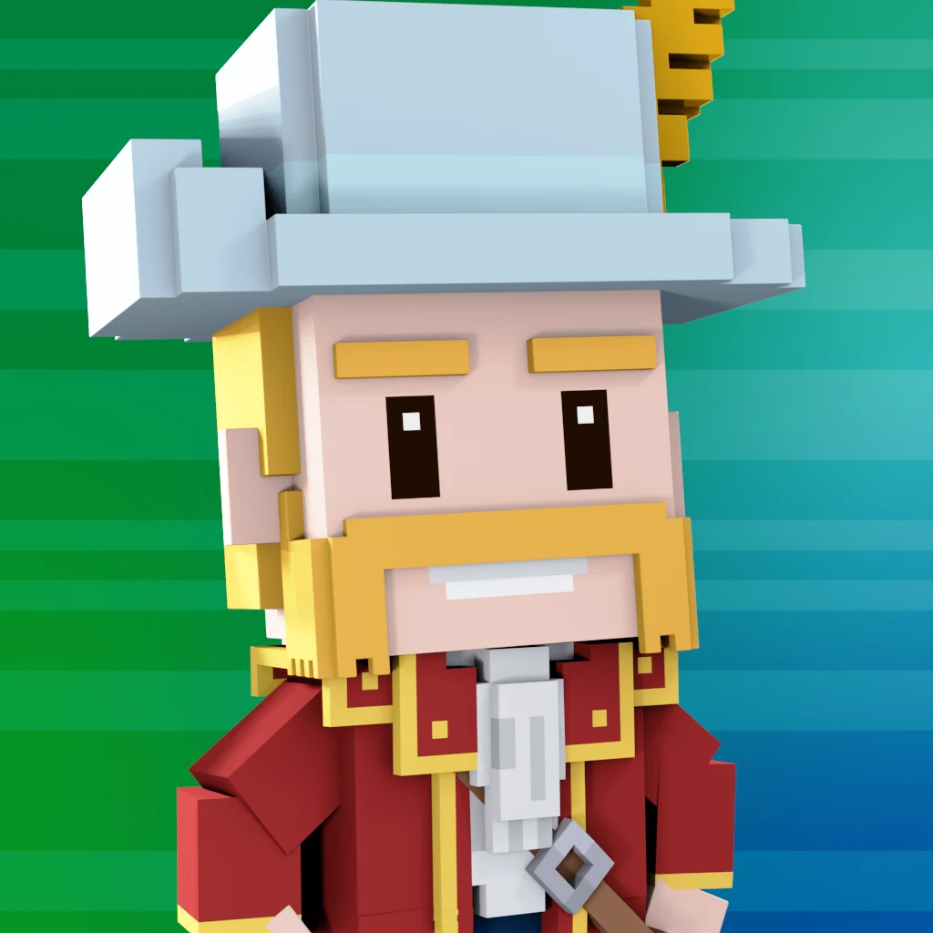 Pirate #5613 voxel render