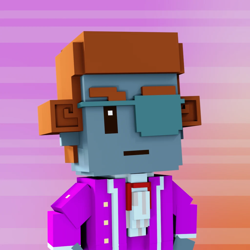Pirate #5614 voxel render