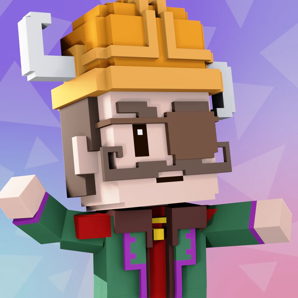 Pirate #5618 voxel render