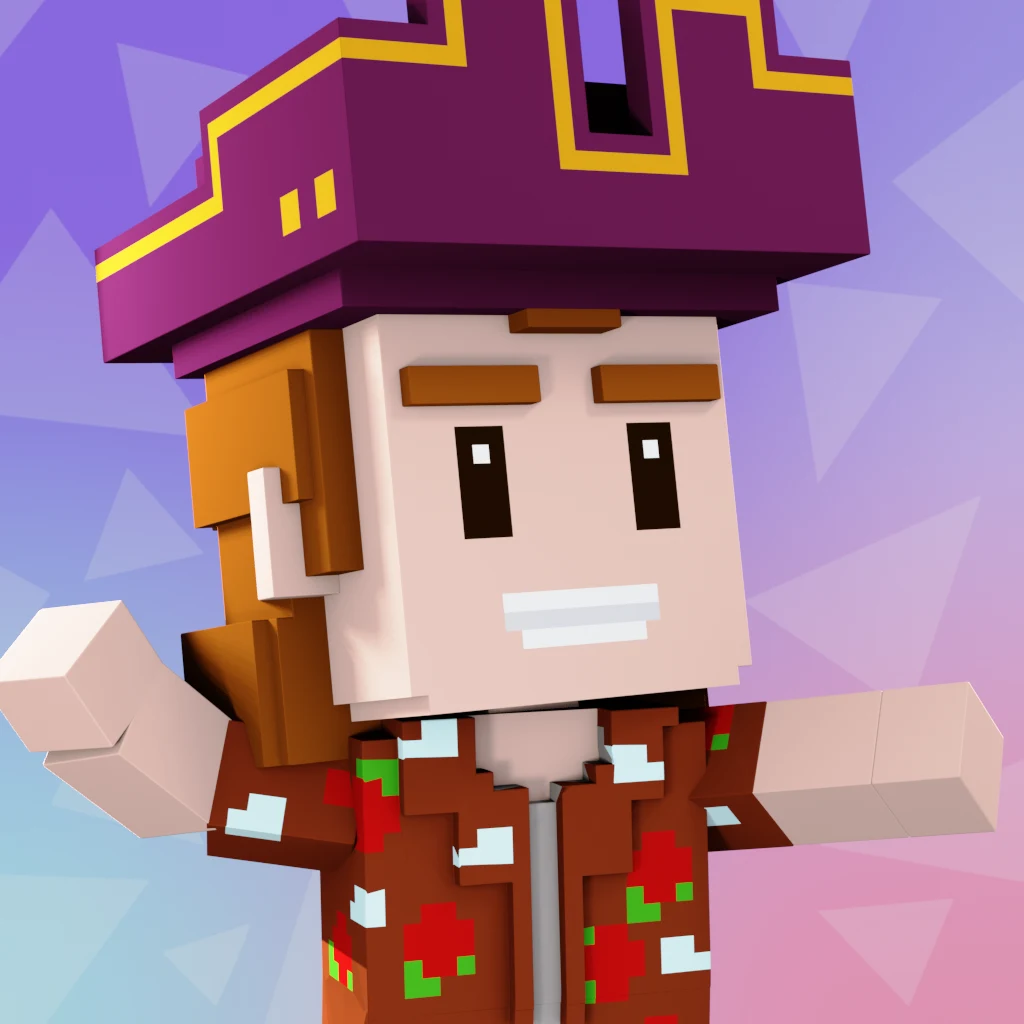 Pirate #562 voxel render