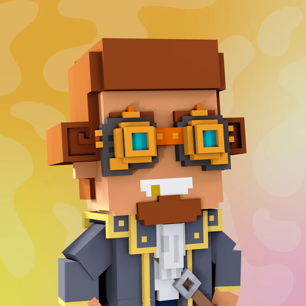 Pirate #563 voxel render