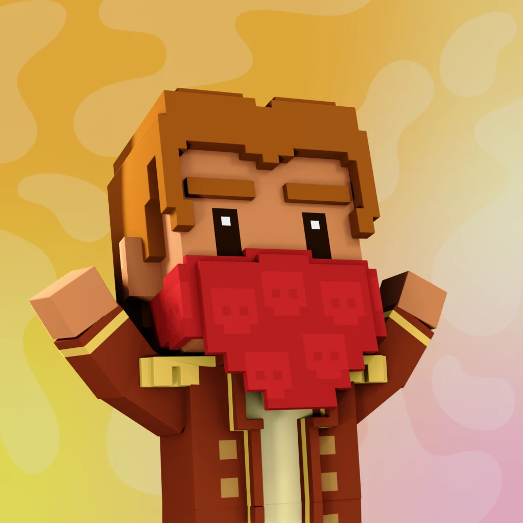 Pirate #5631 voxel render
