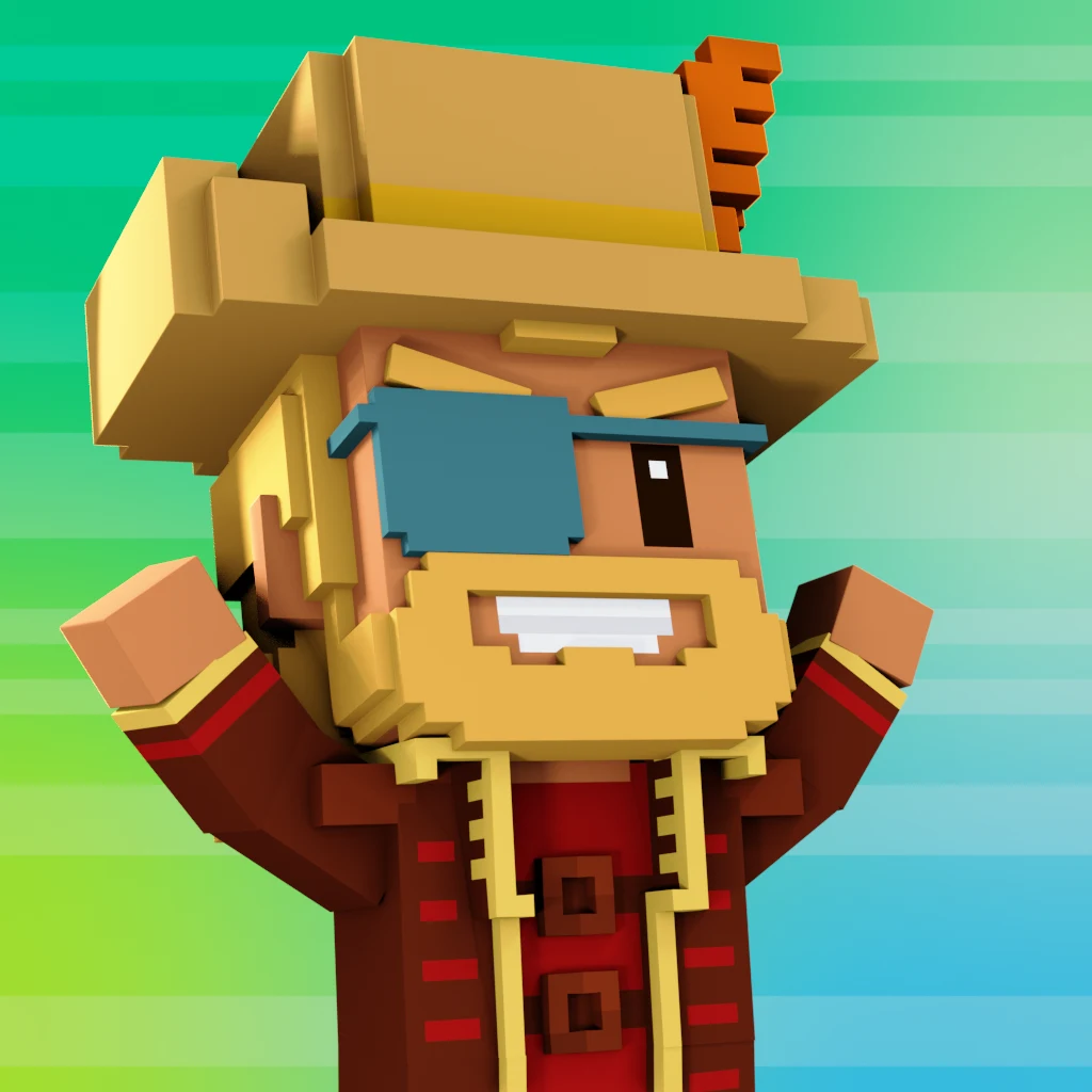 Pirate #5634 voxel render