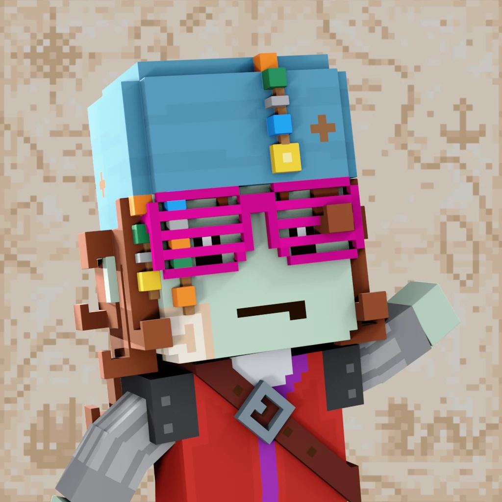 Pirate #5637 voxel render