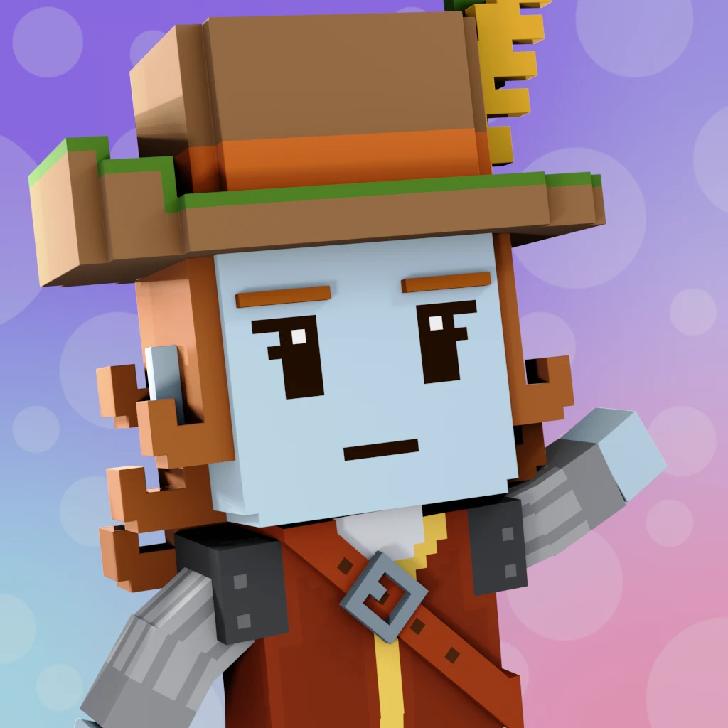 Pirate #565 voxel render