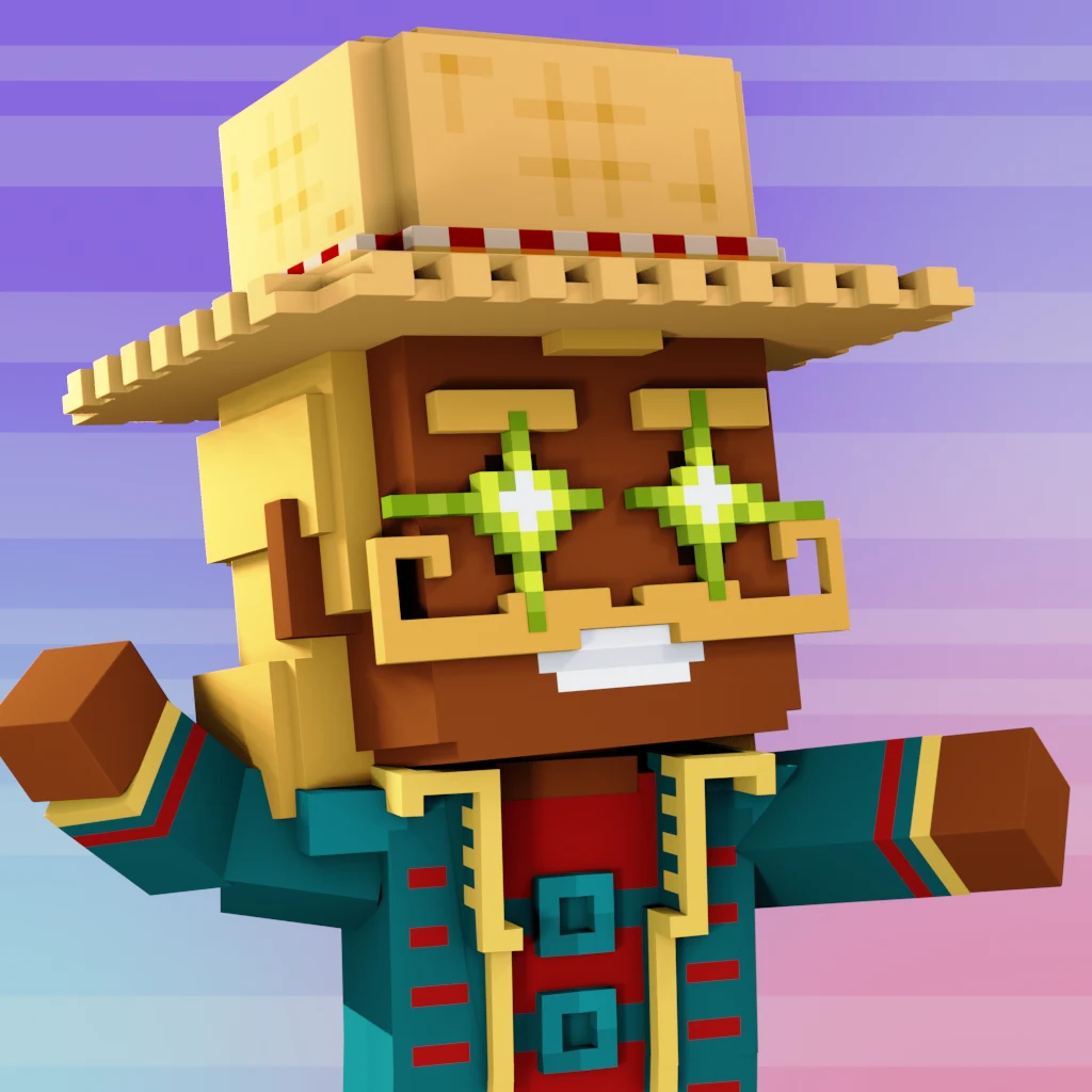 Pirate #566 voxel render