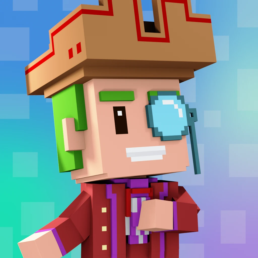 Pirate #5668 voxel render