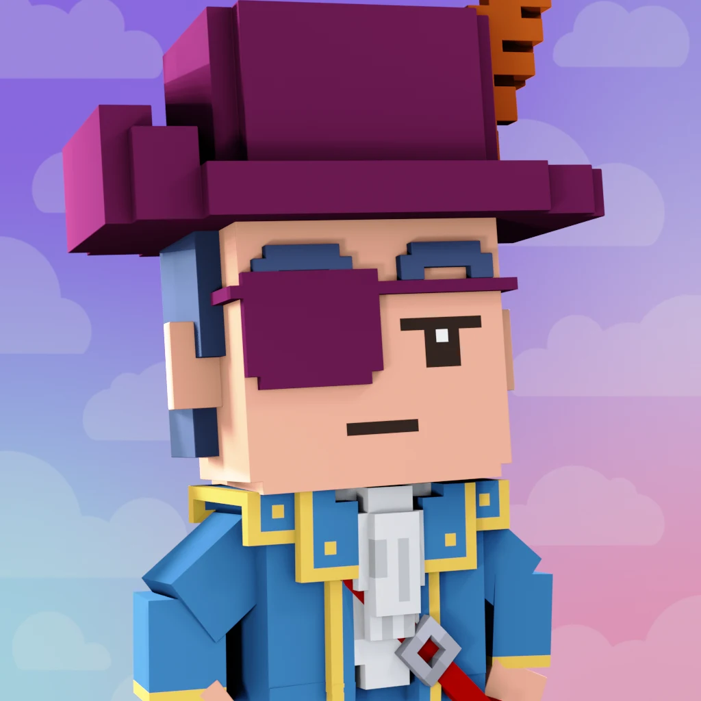Pirate #5676 voxel render