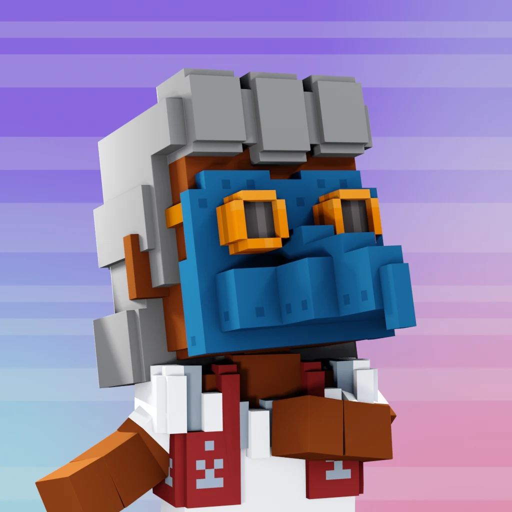 Pirate #568 voxel render