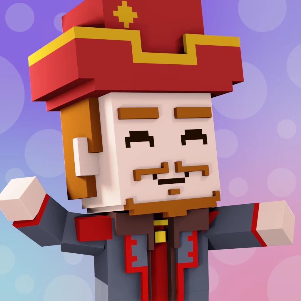 Pirate #5685 voxel render