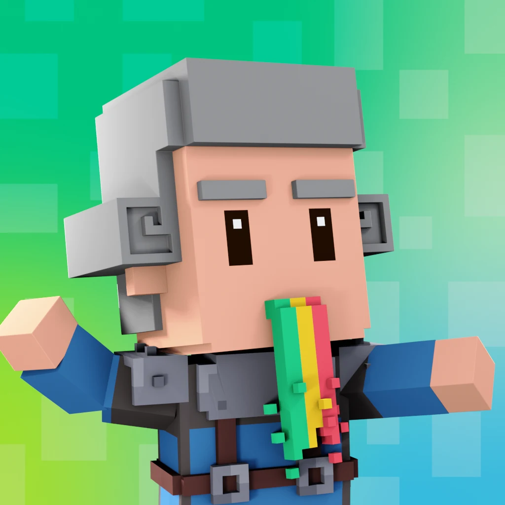 Pirate #5686 voxel render