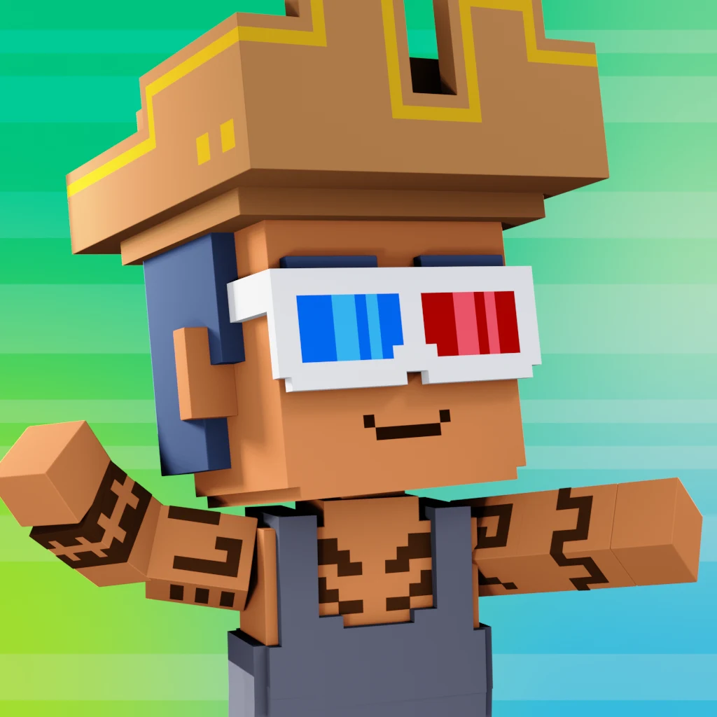 Pirate #5689 voxel render