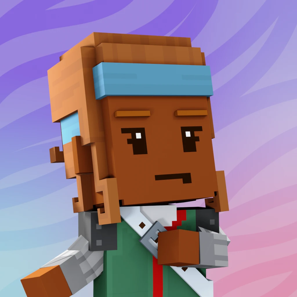 Pirate #5692 voxel render