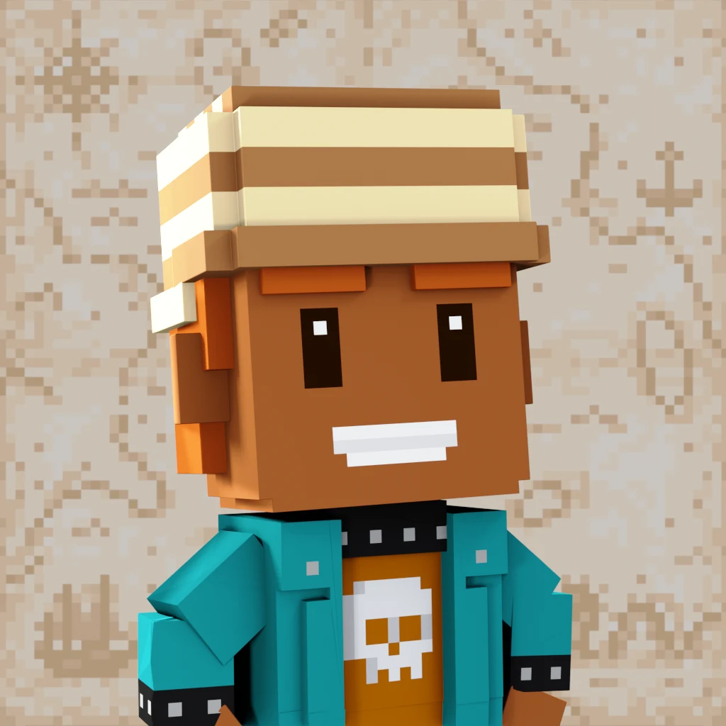 Pirate #5728 voxel render