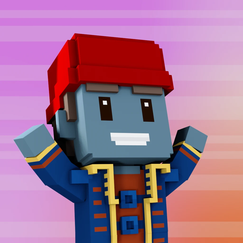 Pirate #573 voxel render