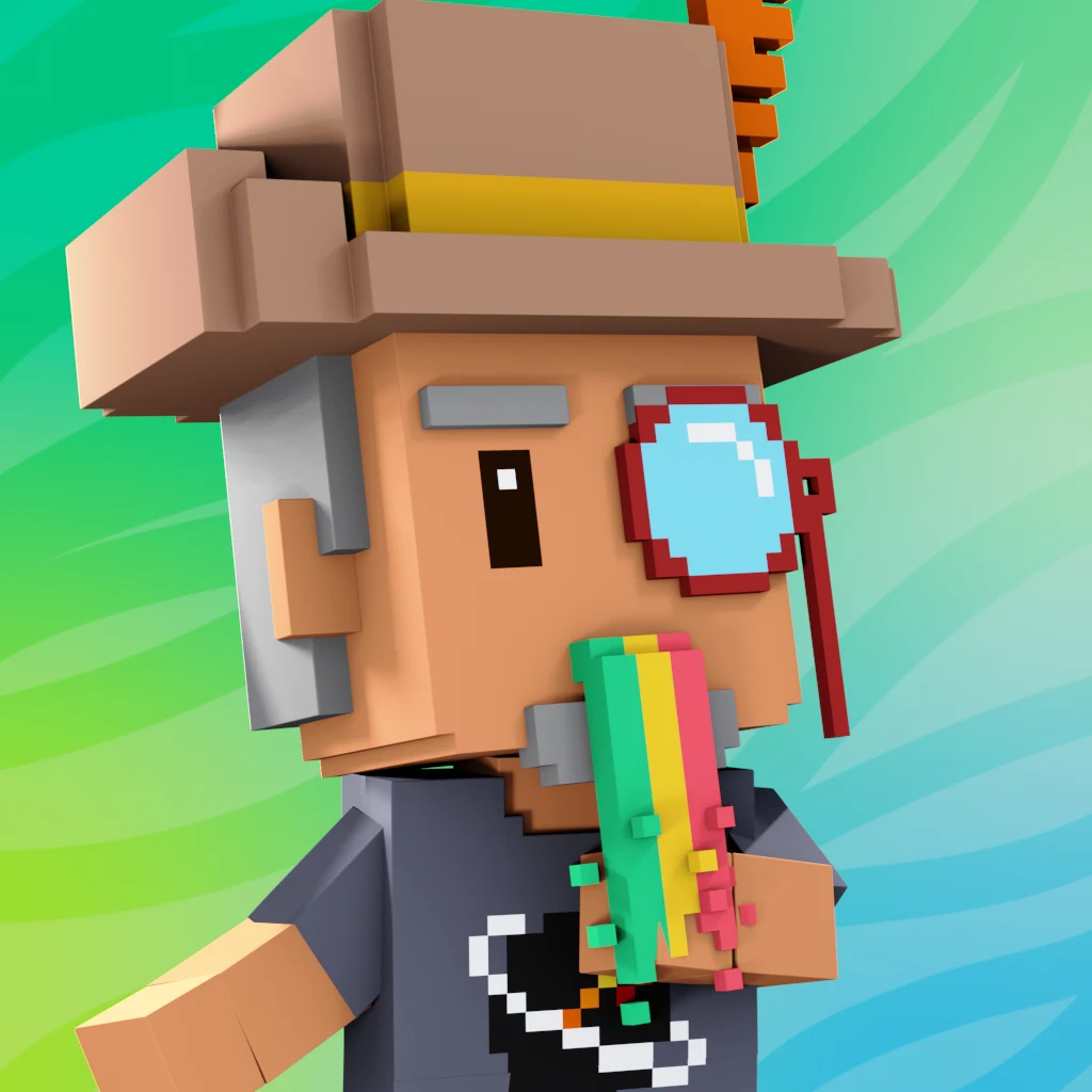 Pirate #575 voxel render