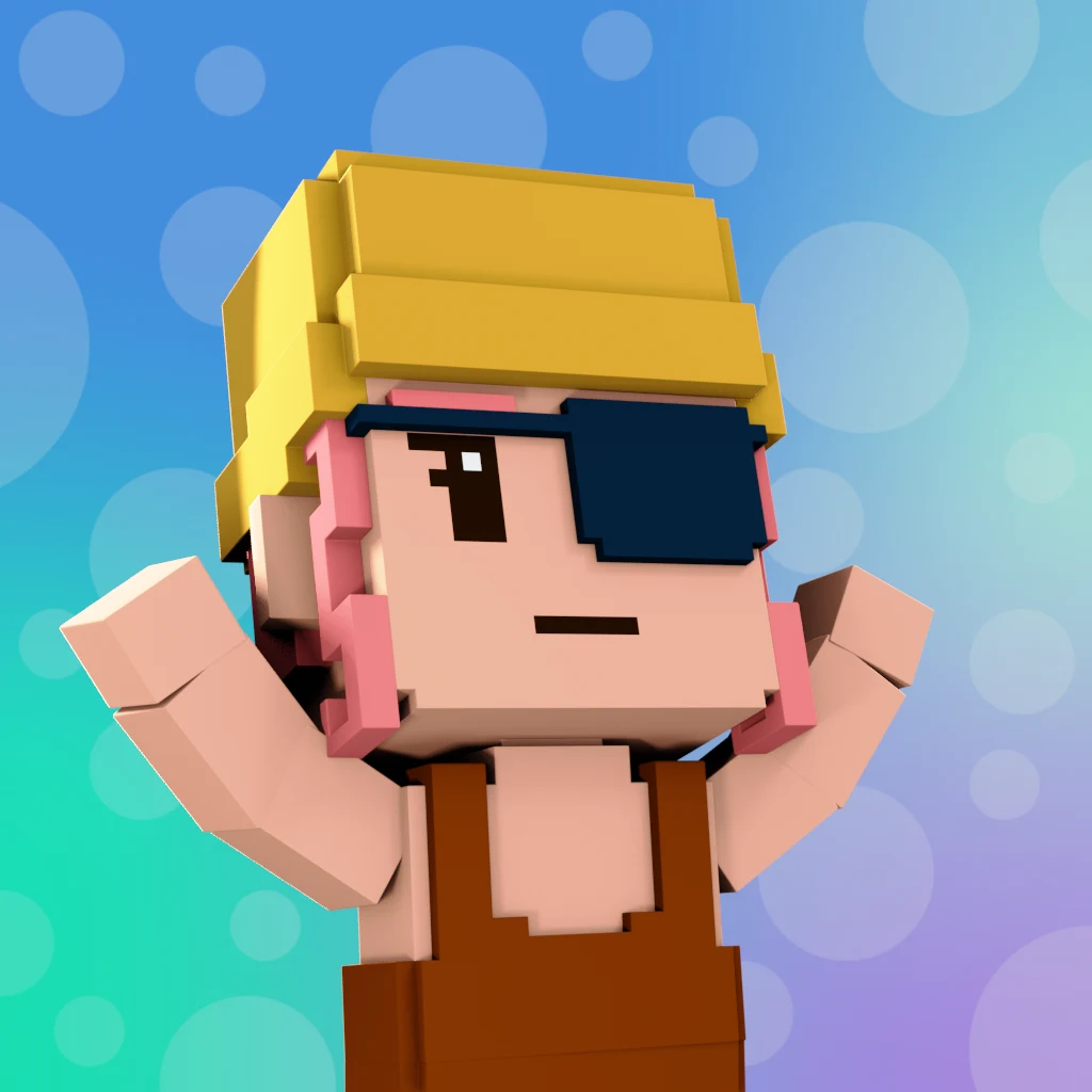 Pirate #577 voxel render