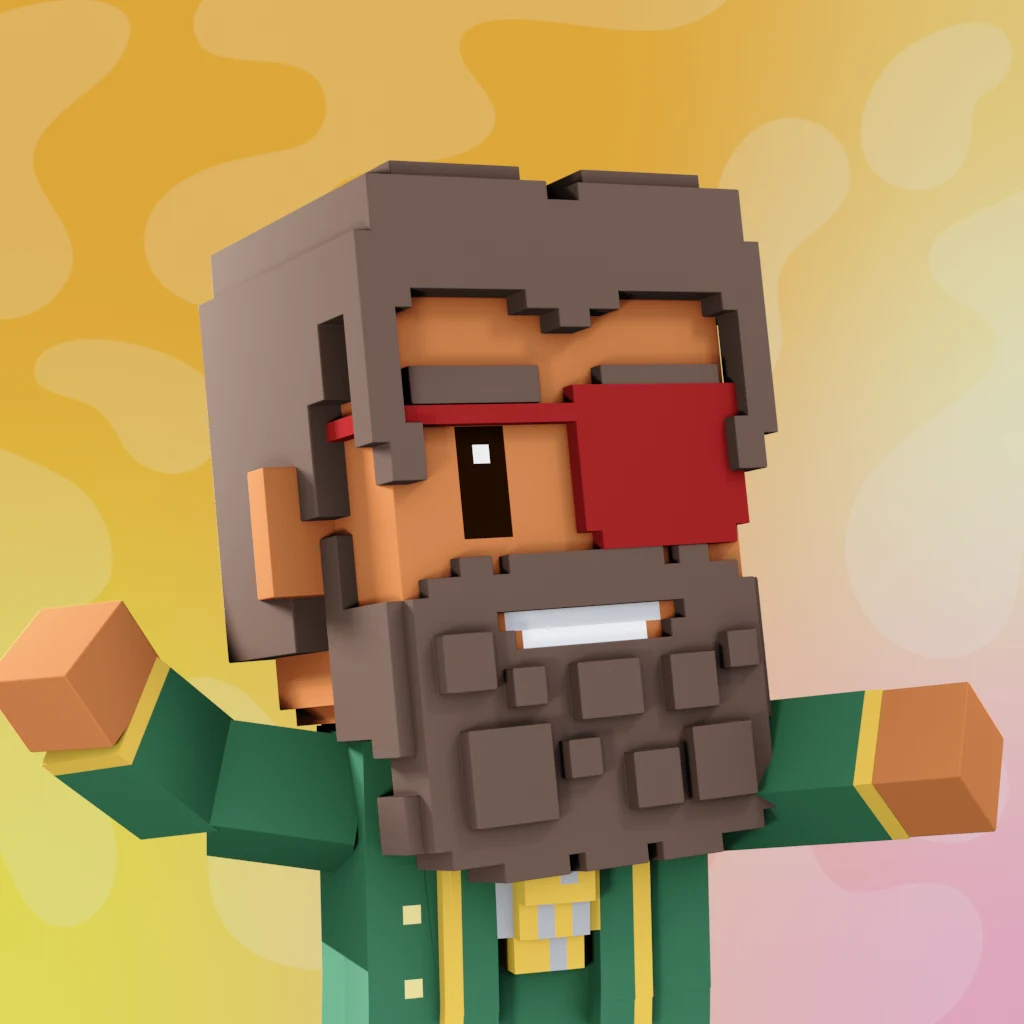 Pirate #5775 voxel render