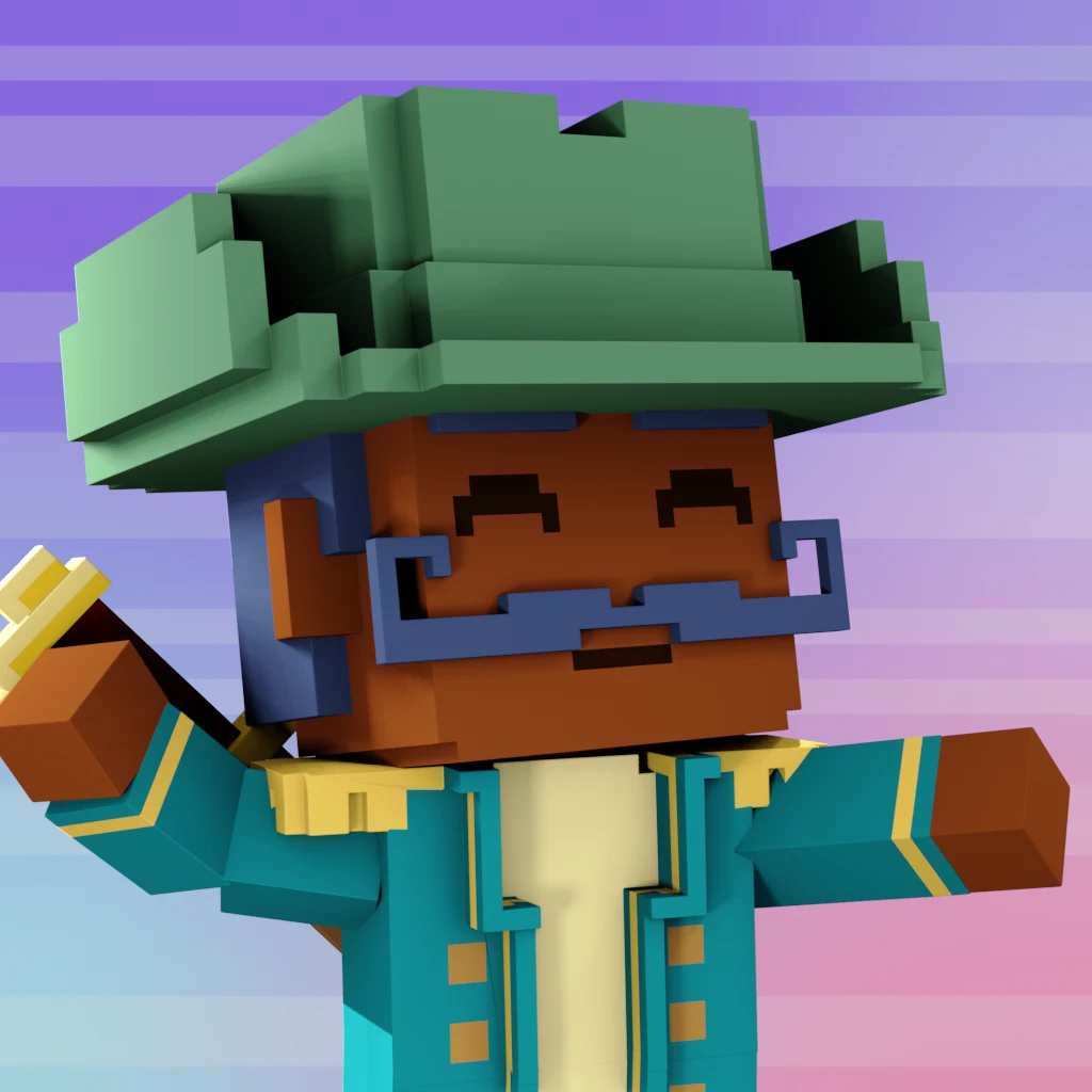 Pirate #5777 voxel render