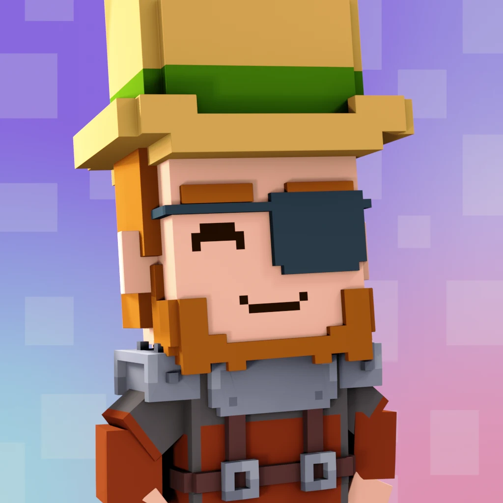 Pirate #5778 voxel render