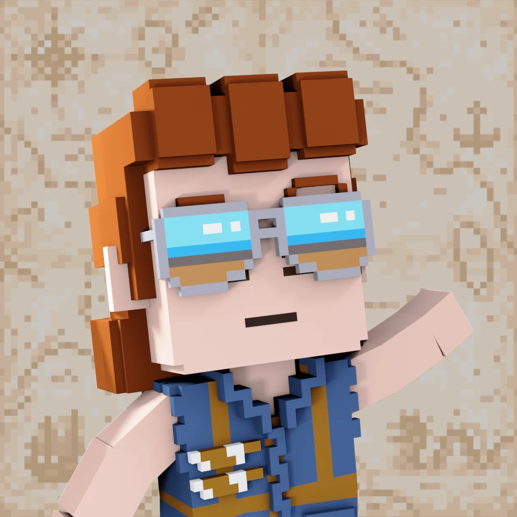 Pirate #5780 voxel render