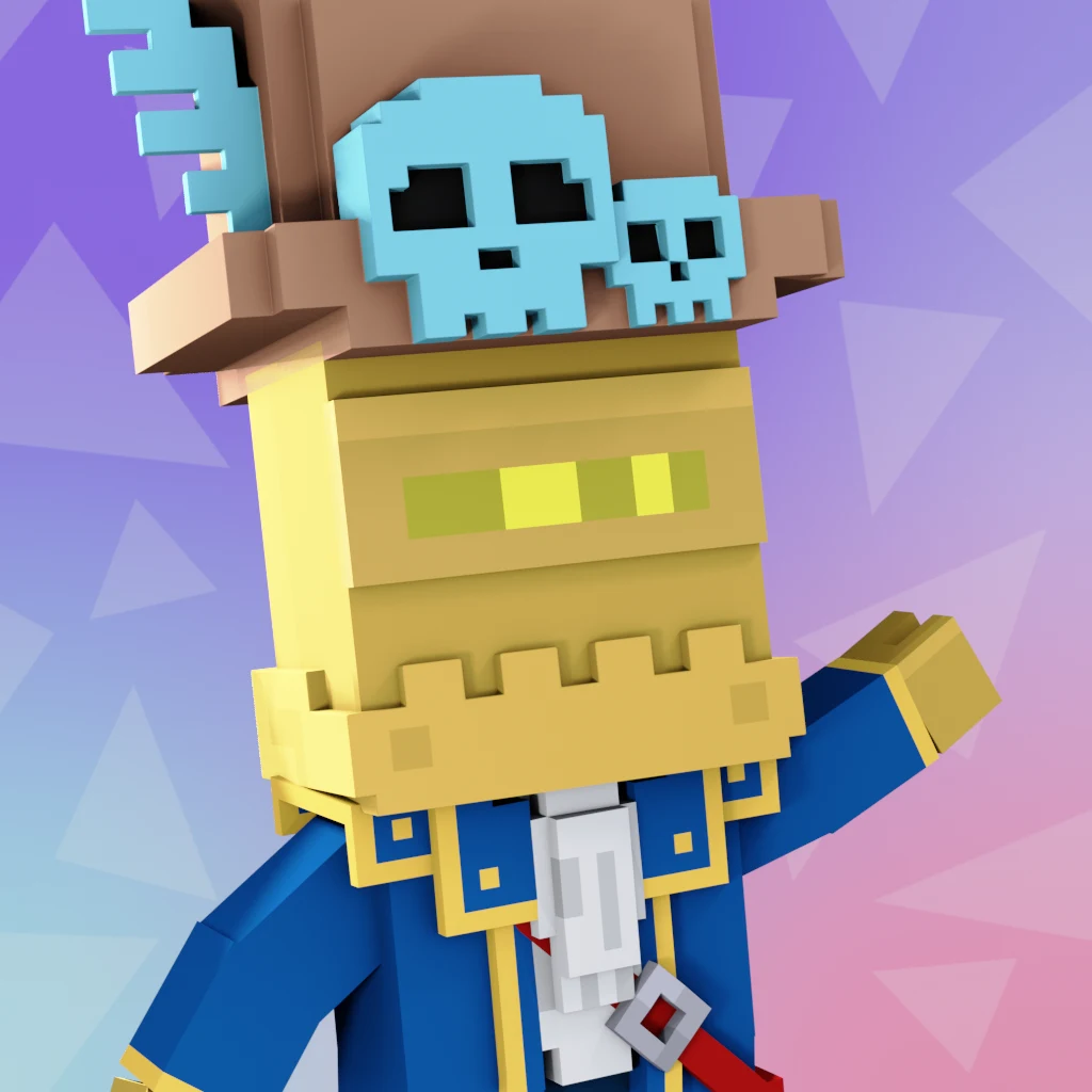 Pirate #5809 voxel render
