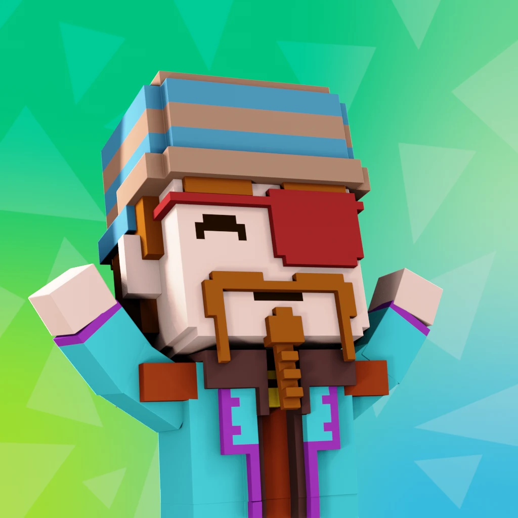 Pirate #5813 voxel render