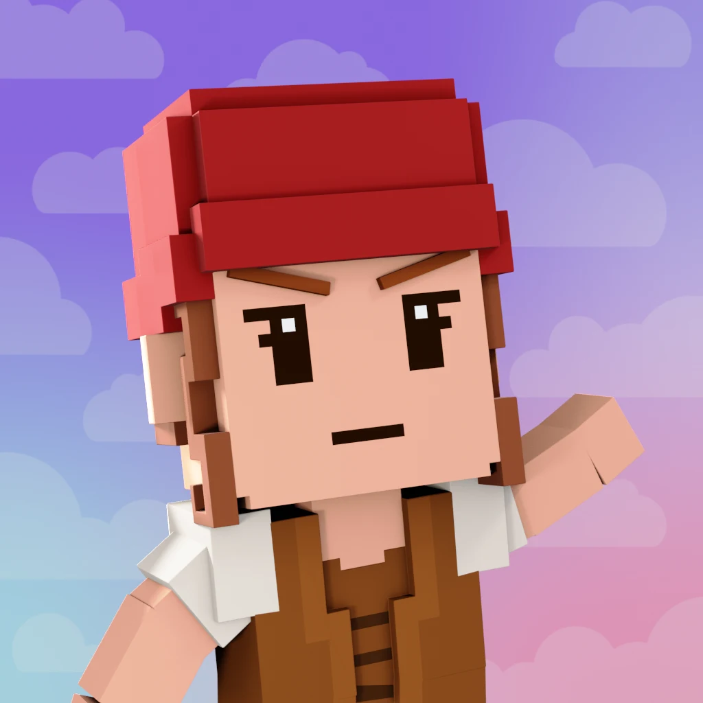 Pirate #5823 voxel render
