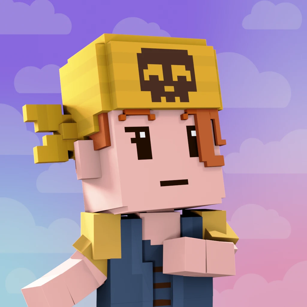 Pirate #5827 voxel render