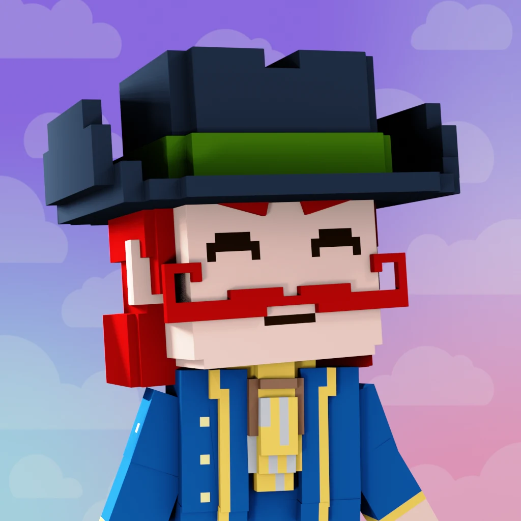 Pirate #583 voxel render