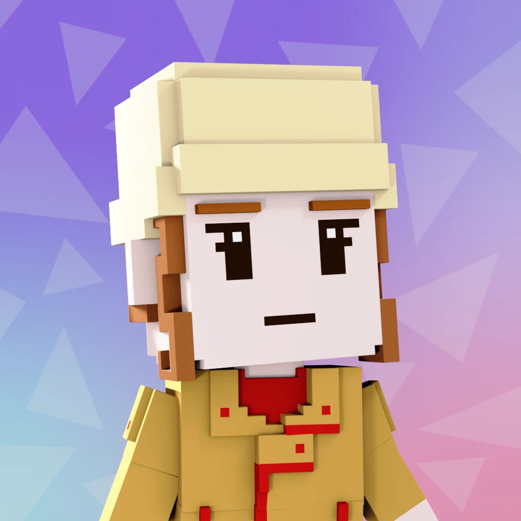Pirate #585 voxel render