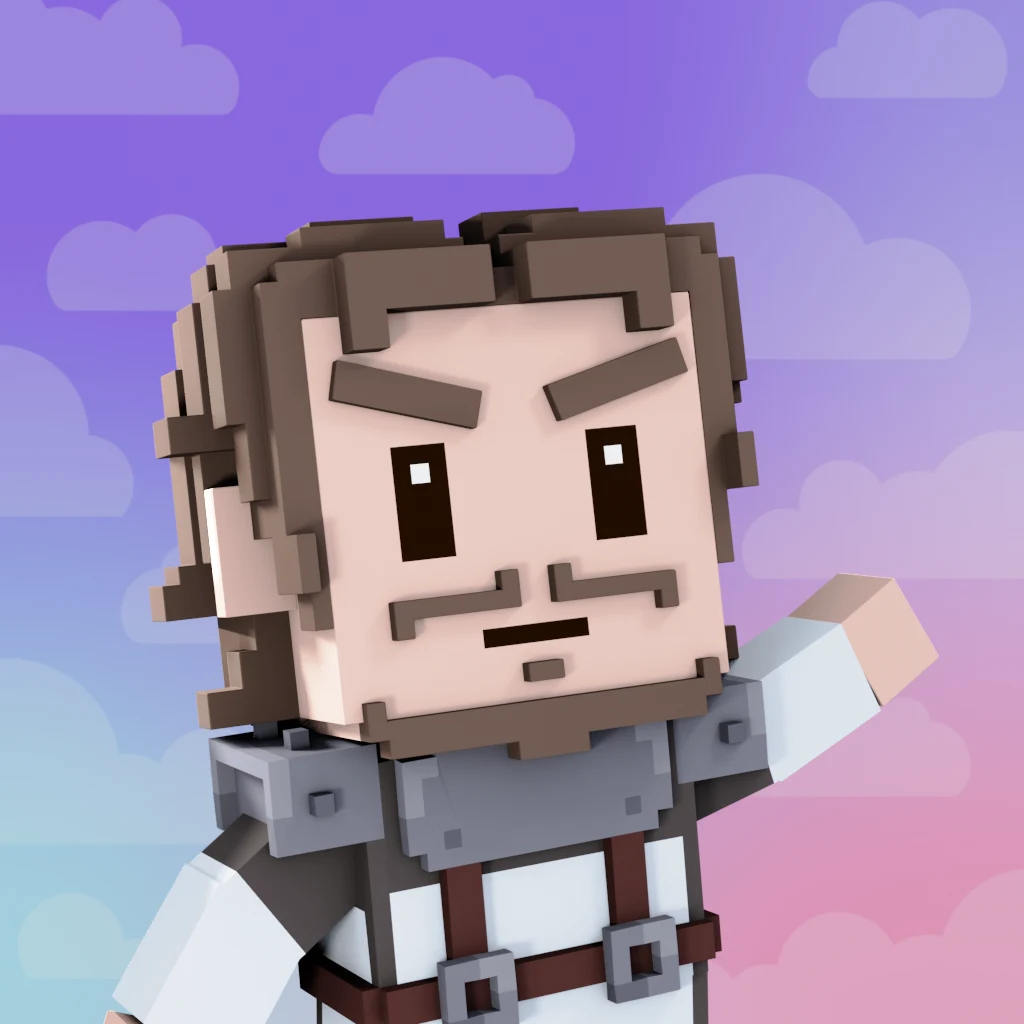 Pirate #5858 voxel render