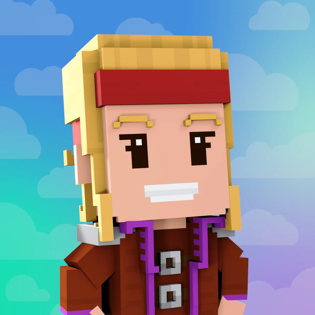 Pirate #586 voxel render